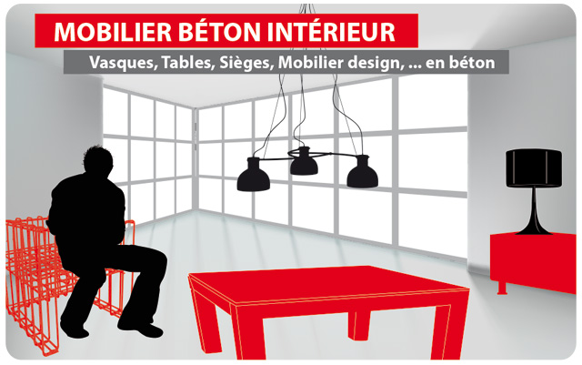 Voir l'ensemble des produits en béton destinés aux particuliers - Vasque de salle de bain en béton - Evier de cuisine béton - Receveur de douche à l’italienne - Baignoire en béton - Table de salon en béton - Table de salle à manger en béton - Pouf / siège en béton - Range bûche de bois