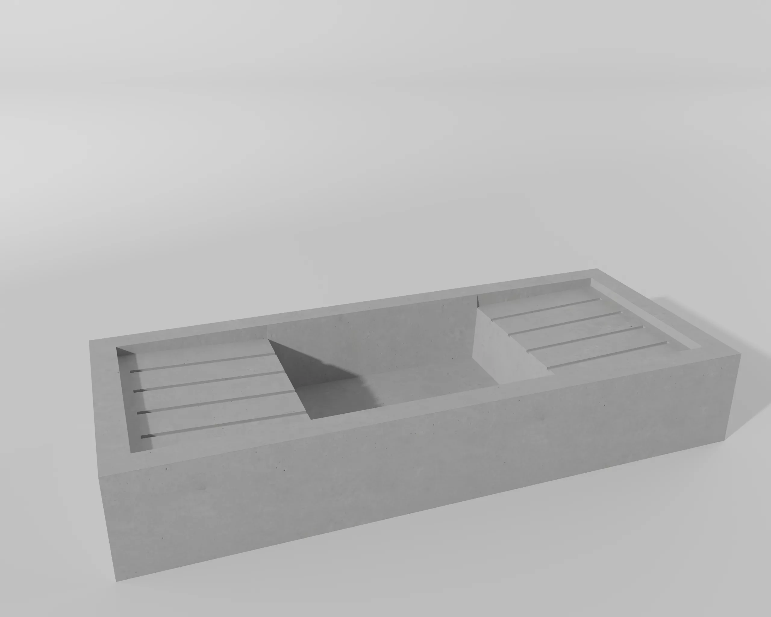 batico 88 images evier beton double egouttoir 27l 002 76