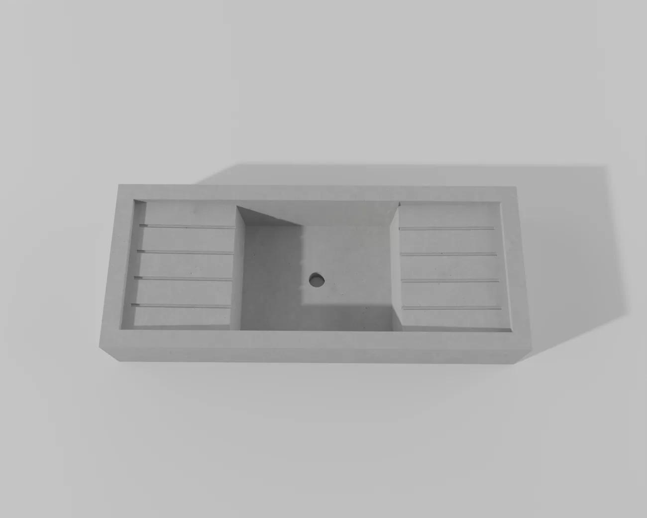 batico 88 images evier beton double egouttoir 27l 003 77