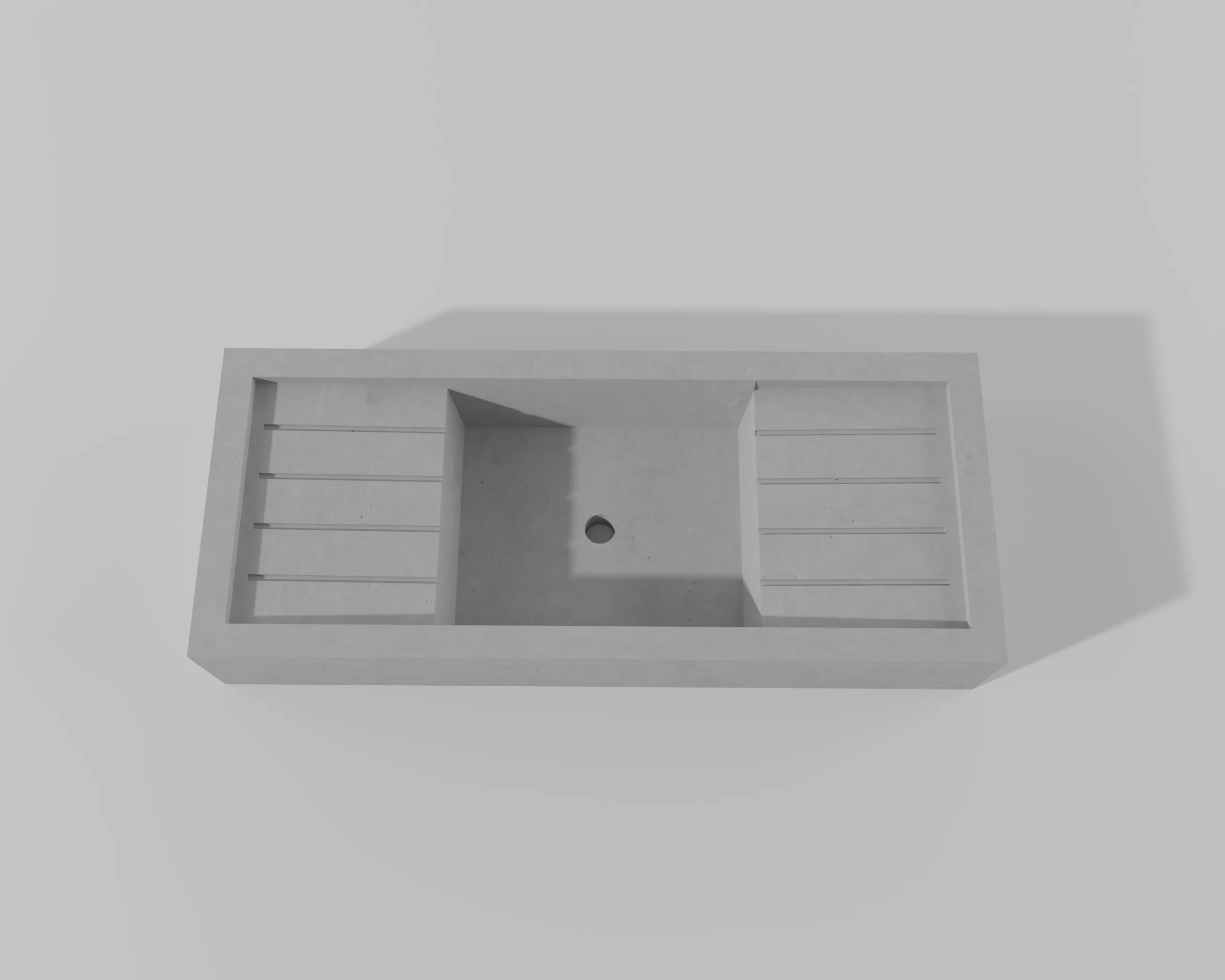 batico 88 images evier beton double egouttoir 27l 003 77