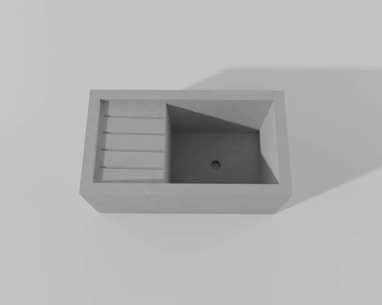 batico 88 images evier beton egouttoir 64l 003 81